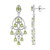 Pendientes en plata con Peridoto