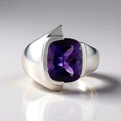 Anello in argento con Ametista (de Melo Essence)