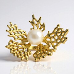 Anello in argento con Perla di Acqua Dolce (TPC)