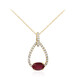 Collar en oro con Rubí de Mozambique AAA
