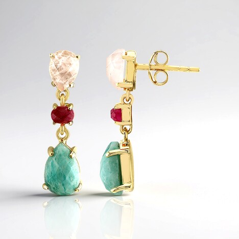 Orecchini in argento con Amazzonite
