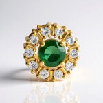 Ciondolo in argento con Apatite Verde