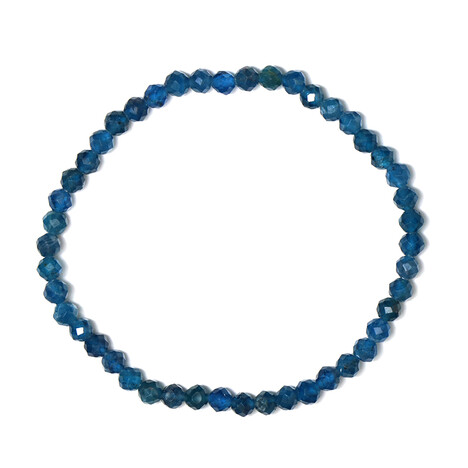 Neonblauer Apatit-Armband