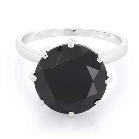 Schwarzer Spinell-Silberring
