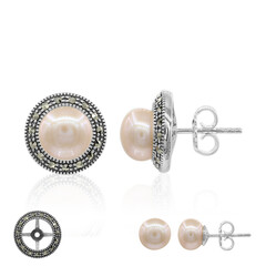 Zilveren oorbellen met zoetwater kweekparels