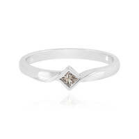 Anello in argento con Diamante Cioccolato I2