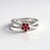 Anello in argento con Spinello Rosso