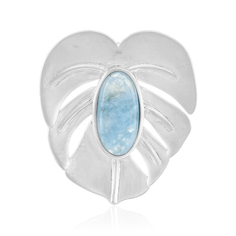 Colgante en plata con Aguamarina de Brasil