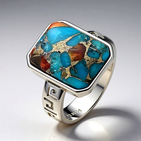Anello in argento con Gemma