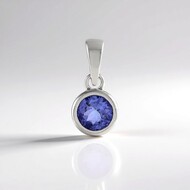 Colgante en plata con Tanzanita