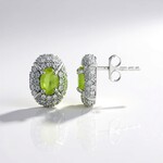 Boucles d'oreilles en argent et Sphène
