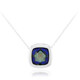 Collier en argent et Quartz mystique bleu (MONOSONO COLLECTION)