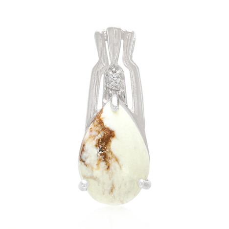 Magnesit-Silberanhänger