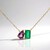 Collana in oro con Smeraldo Zambia AAA (CIRARI)
