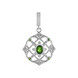 Ciondolo in argento con Diopside Russo