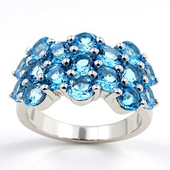Anello in argento con Topazio Marambaia