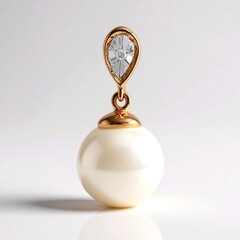 Ciondolo in oro con Perla d'Acqua Dolce Bianca (TPC)