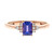 AAA-Tansanit-Goldring