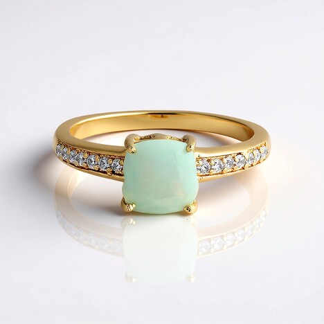 Anello in argento con Opale Paraiba