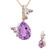 Lavendel-Amethyst-Silberhalskette (Gems en Vogue)
