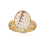 Anello in argento con Quarzo Rutilato (Bali Barong)