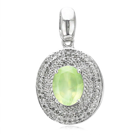 Colgante en plata con Prehnita