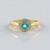Anello in argento con Apatite Blu