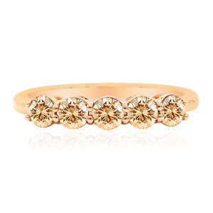 Anello in oro con Diamante Rose de France SI1 di Argyle (Annette)