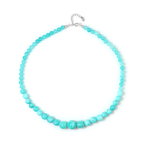 Collar en plata con Cuarzo azul del Caribe