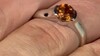 Bague en or et Zircon rouge du soir (de Melo)