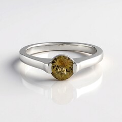Anello in argento con Tanzanite Gialla (non riscaldata)