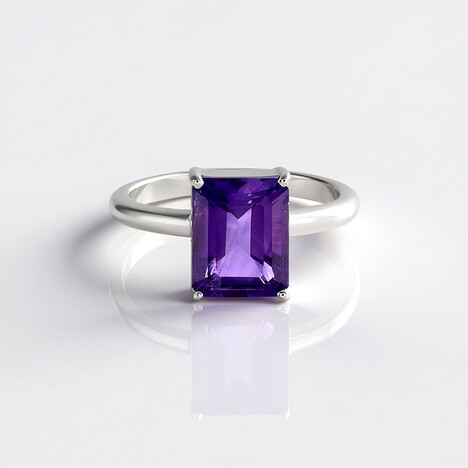 Anello in argento con Ametista