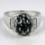 Anello in argento con Ossidiana Fiocco di Neve