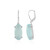 Pendientes en plata con Calcedonia agua