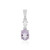 Lavendel-Amethyst-Silberanhänger