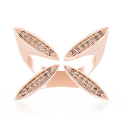 I1 Argyle Rose de France Diamond Silver Ring (Annette)