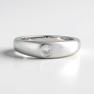 Bague en argent et Saphir blanc