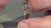 Zilveren ring met een Russische diopsied