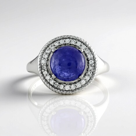 Anello in argento con Tanzanite