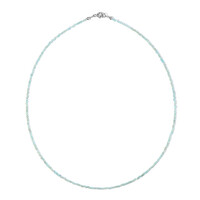 Collier en argent et Apatite bleue