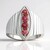 Anello in argento con Tormalina Rosa Brasiliana (Pallanova)