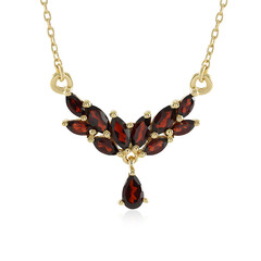 Collier en argent et Grenat du Mozambique