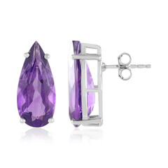 Vogem Orecchini A Clip Donna Non Forati - Placcati Oro Con Ametista E Zirconi - Gioielli Eleganti Ipoallergenici - Regalo Con Scatola - Viola