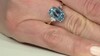 Anillo en oro con Aguamarina de Brasill AAA (CIRARI)