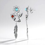 Orecchini in argento con Turchese (Desert Chic)