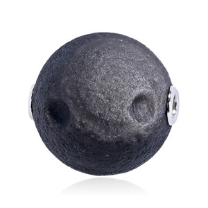 Silberglanz-Obsidian-Silberanhänger (MONOSONO COLLECTION)