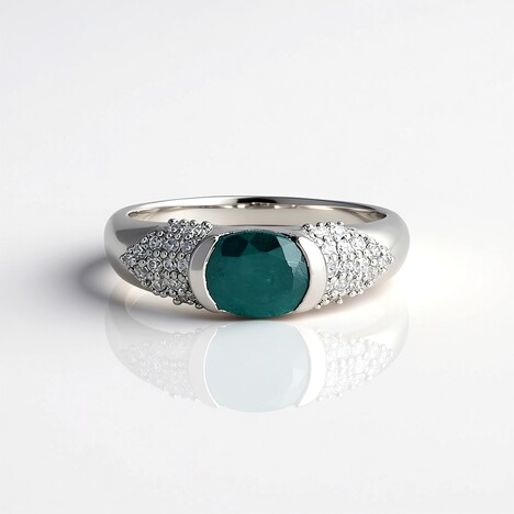 Anello in argento con Grandidierite