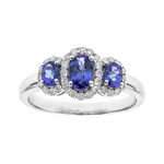 Anello in oro con Tanzanite AAA