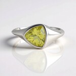 Anello in argento con Quarzo Limone