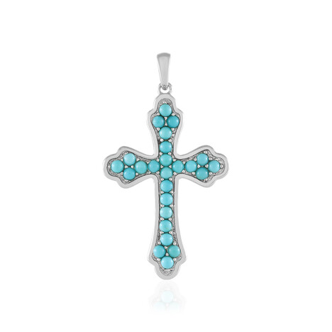 Colgante en plata con Turquesa bella durmiente